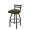 Holland Bar Stool Co 25" Low Back Swivel Counter Stool, Pewter Finish, Graph Parrot Seat 41125PW015 - alternate 1